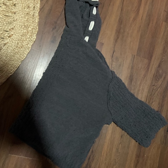 POL Cable Knit Hooded Chenille Sweater L winter boho casual $88 Fp classic fall - Picture 9 of 9